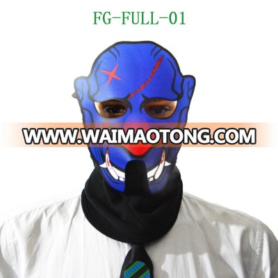 Glowing Sound Activated Single Color Halloween Small Party El Mask