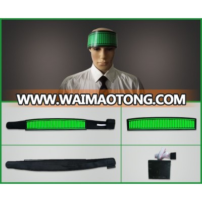 New style el led mask/sound activated el panel mask with battery pack for night club