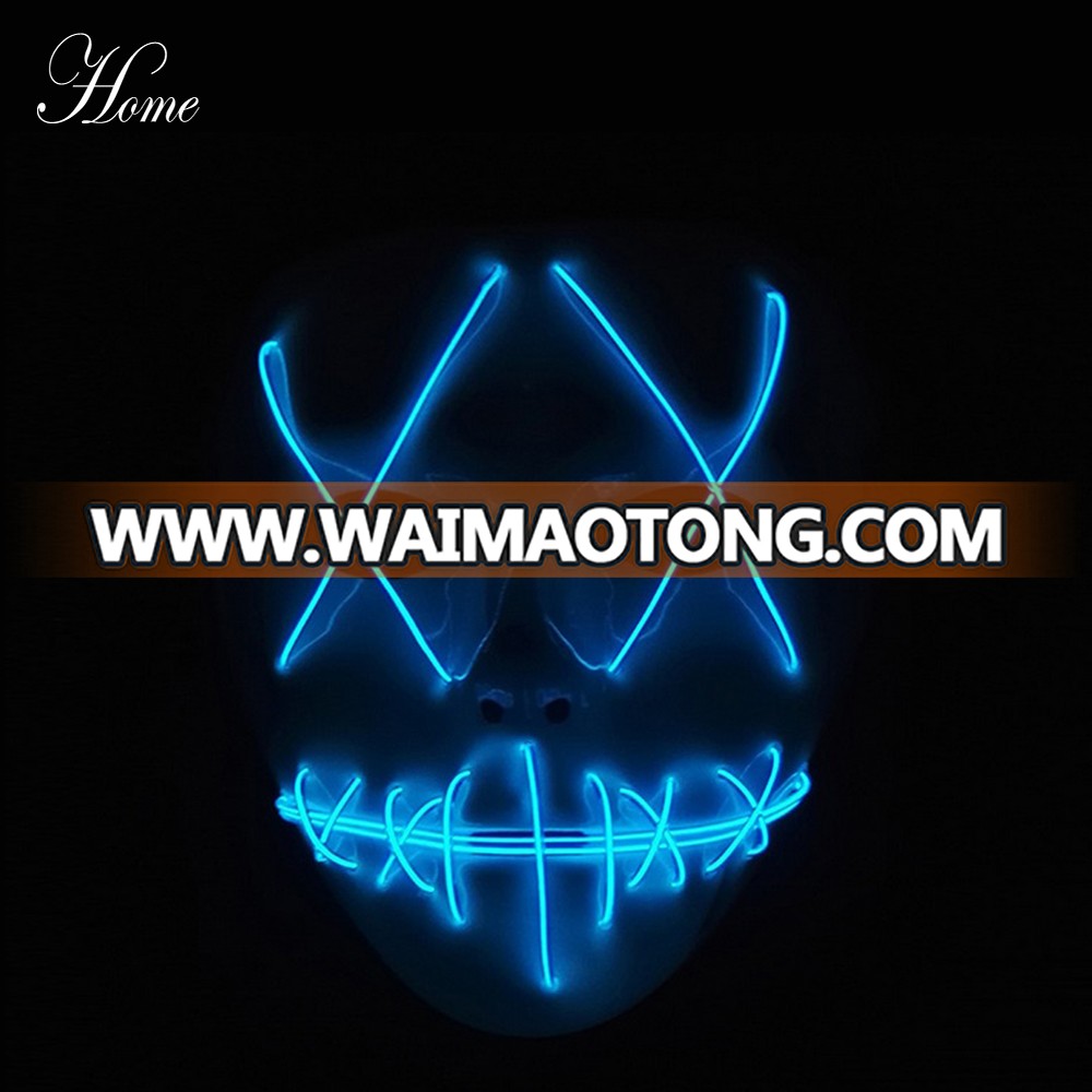 Home brand Hot selling LED mask masquerade el wire party mask